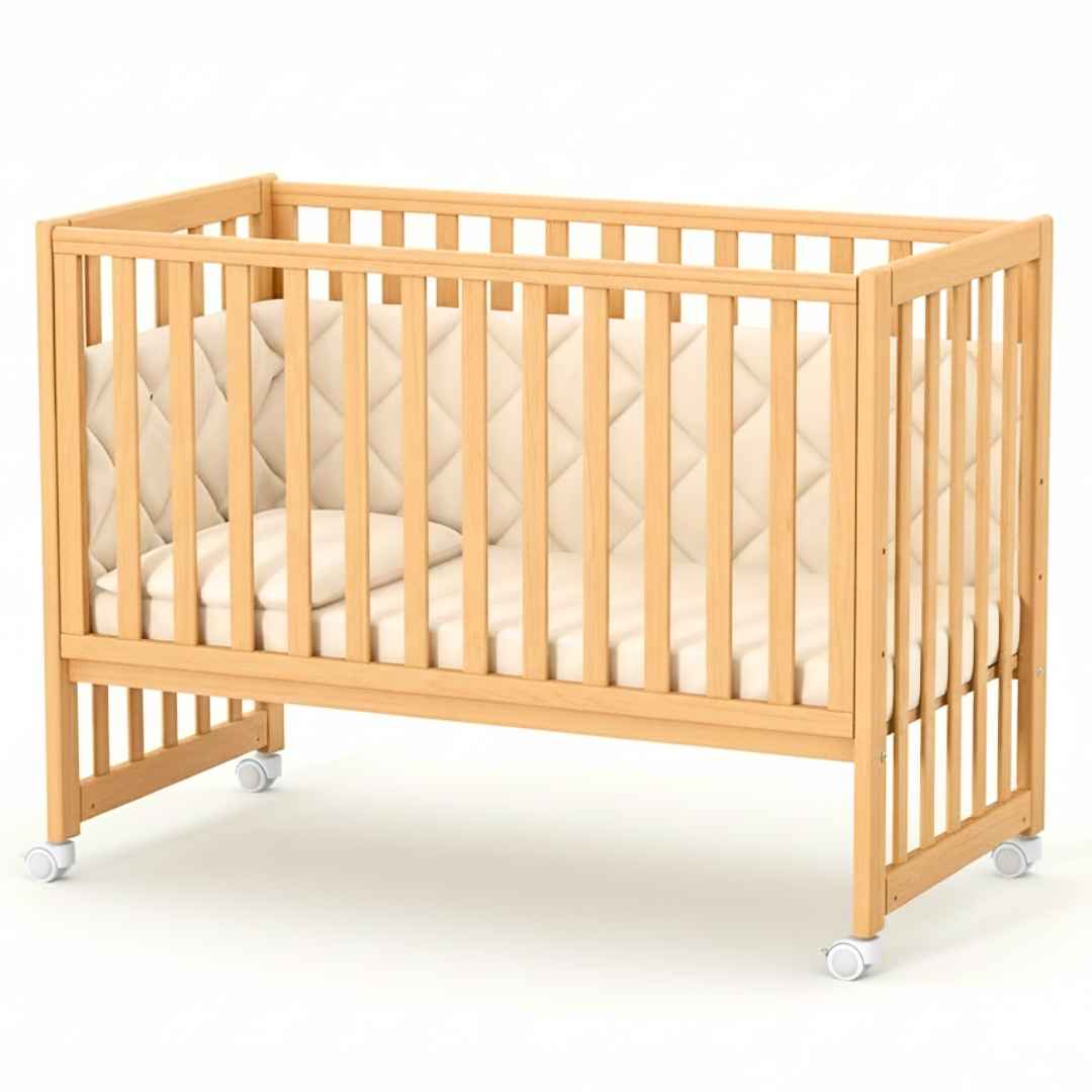 Dětská postýlka Sleeppo Gekko Kids 120x60. Přírodní Buk